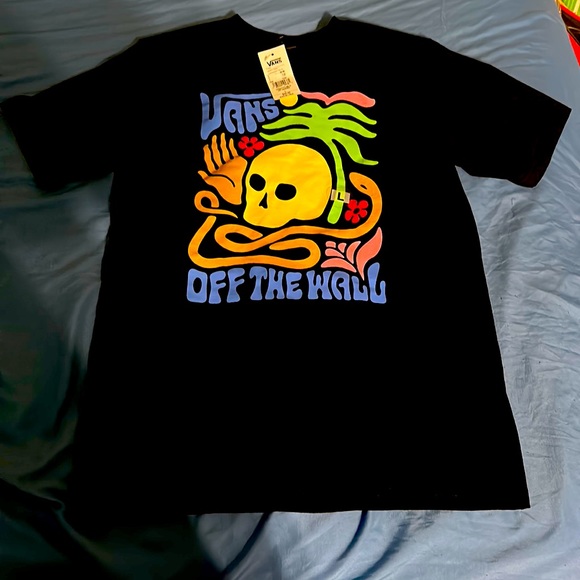 Boys black vans t shirt new - Picture 1 of 3